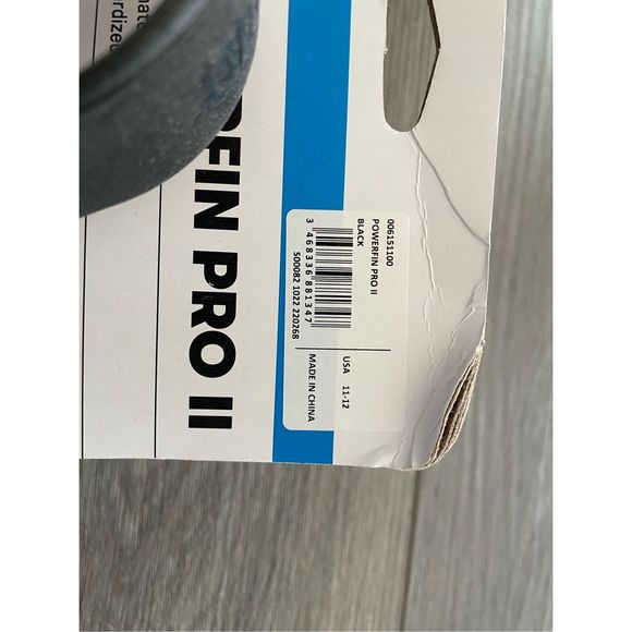 Arena Unisex 11-12 Adult Powerfin Pro Swim Training Fins Silicone Swim Flippers - Picture 2 of 5